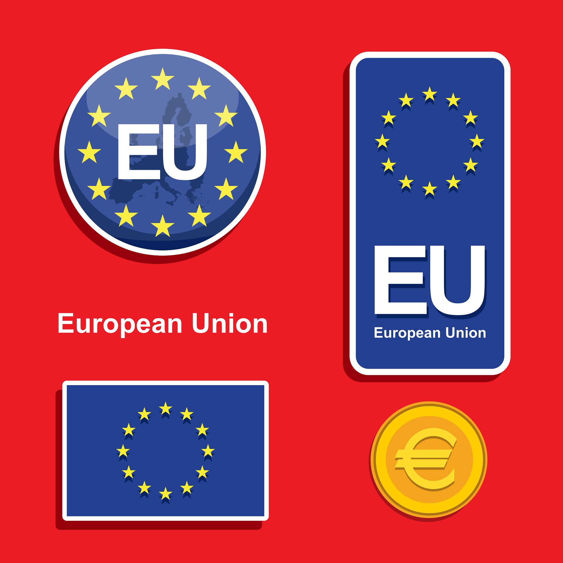 European Union symbols and icons